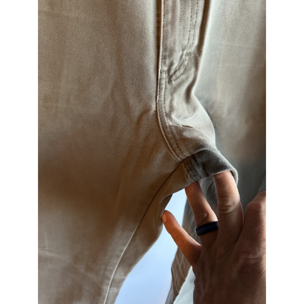 Dickies Carpenter Men's Pants Size 34x30 Olive Green Cotton Duck Canvas - Picture 5 of 9